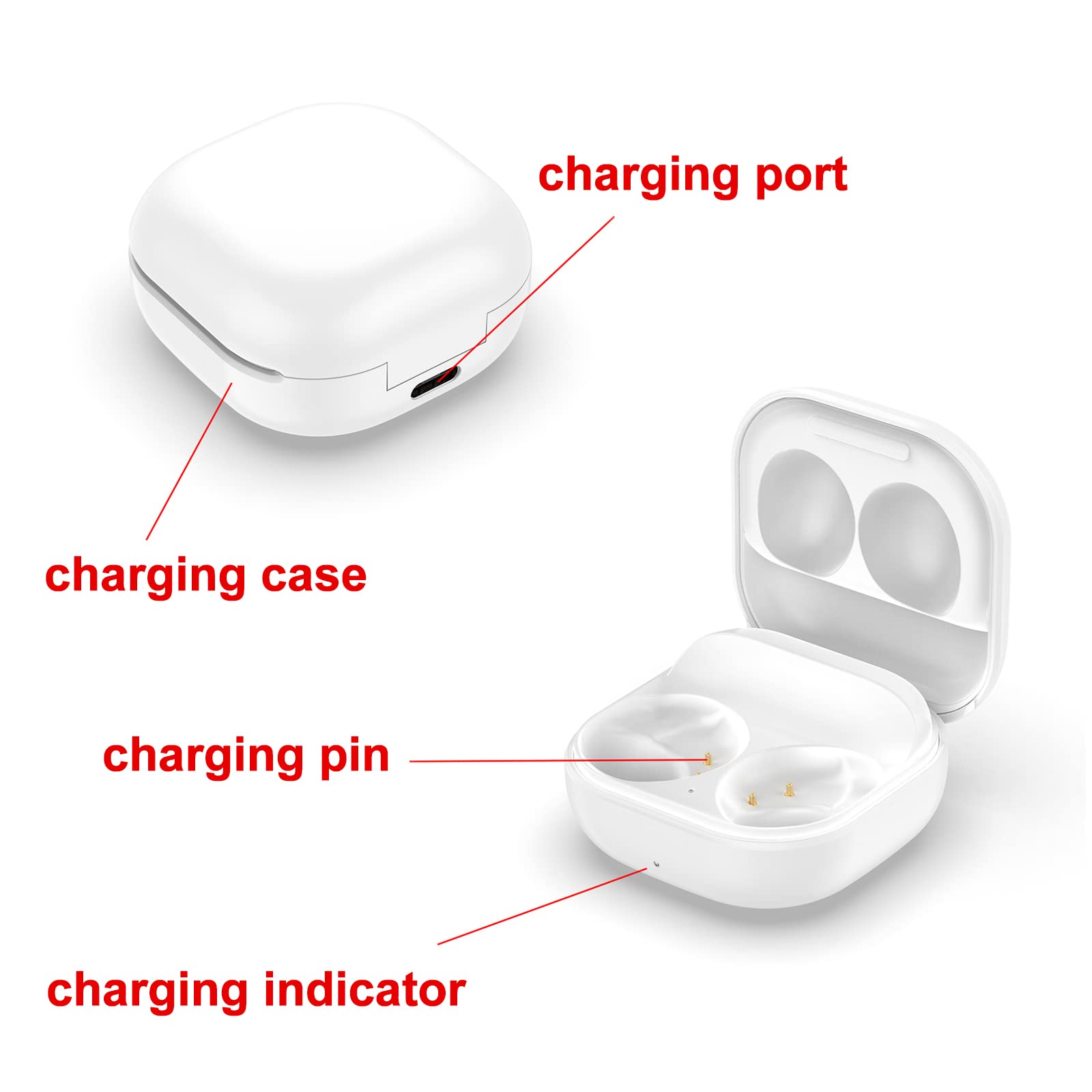 Amazon | 対応Samsung Galaxy Buds 2 SM-177充電ケース,サムスン